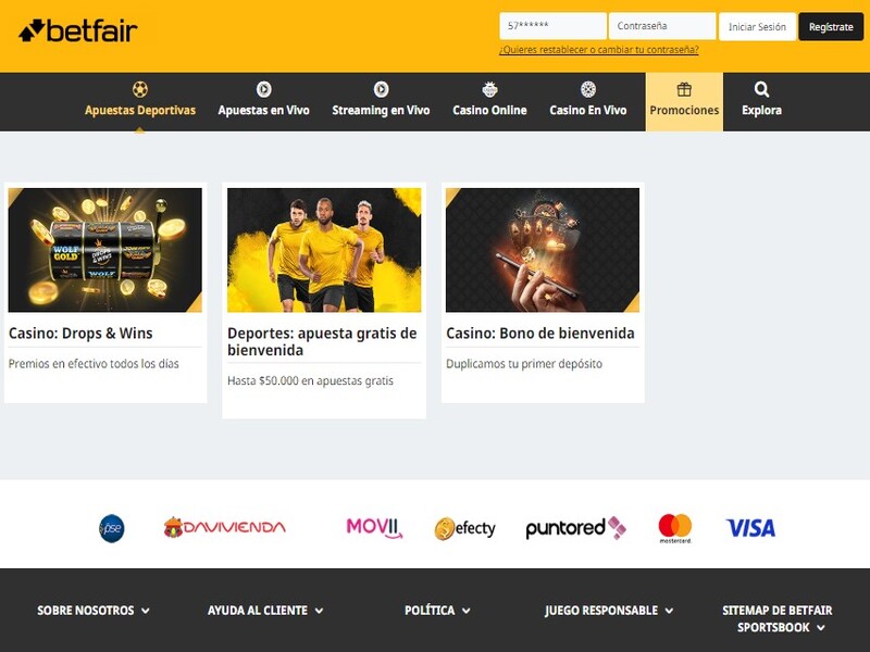 Disfruta de todos los Bonos que Betfair ofrece