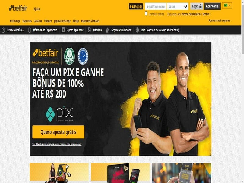 Betfair: a combinação perfeita entre cassino online e apostas esportivas