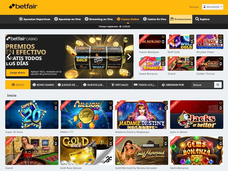 Diviértete con el casino online de Betfair