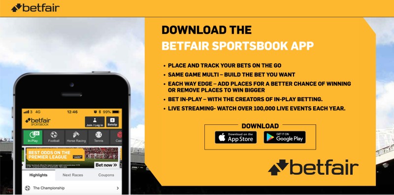 Download Betfair app on Android