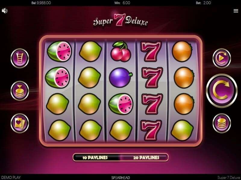 Super 7 Deluxe is a video slot available at the casino