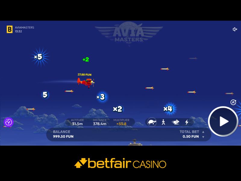 Cómo jugar a Aviamasters en Betfair Casino